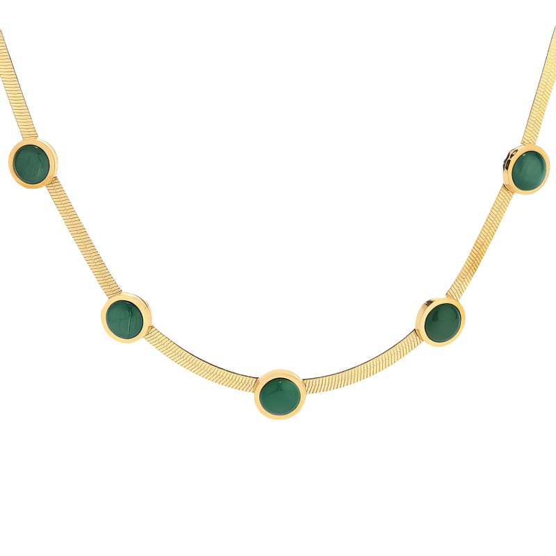 NECKLACE, 18K GOLD PLATED STEEL